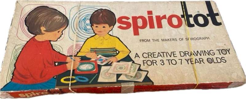 Vintage Spirograph spirotot Denys fisher complete