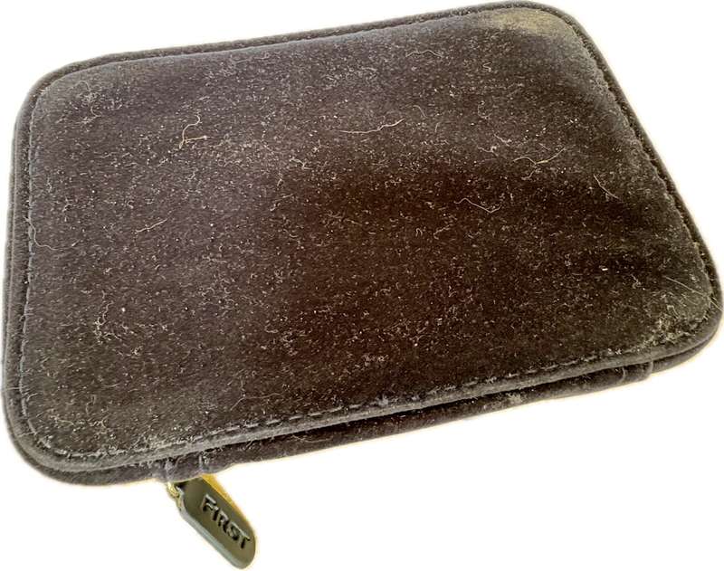 Anya Hindmarch Blue Velvet Bag British Airway First Class Amenity Case Only