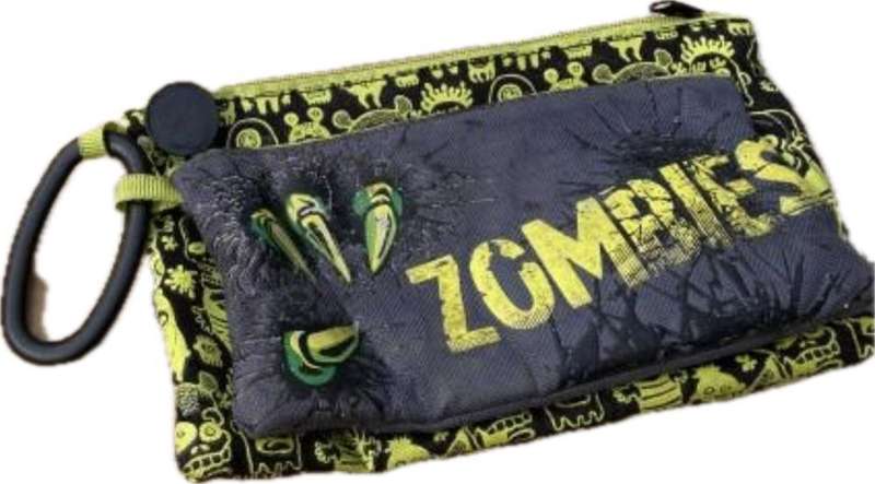 pvc skull rubber brain with Zombie Zombies pencil case set