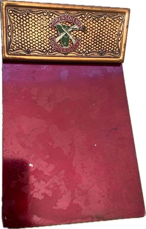 SWA border duty Grensdiens note pad paper holder