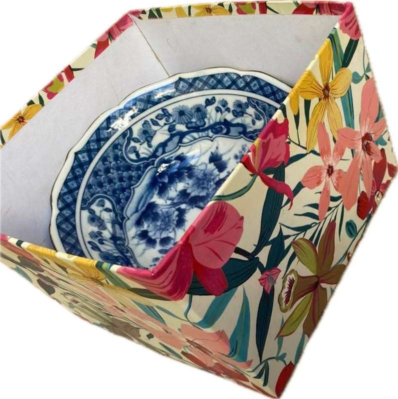 Vintage Asian bowl and plate pair Japanese and Chinese