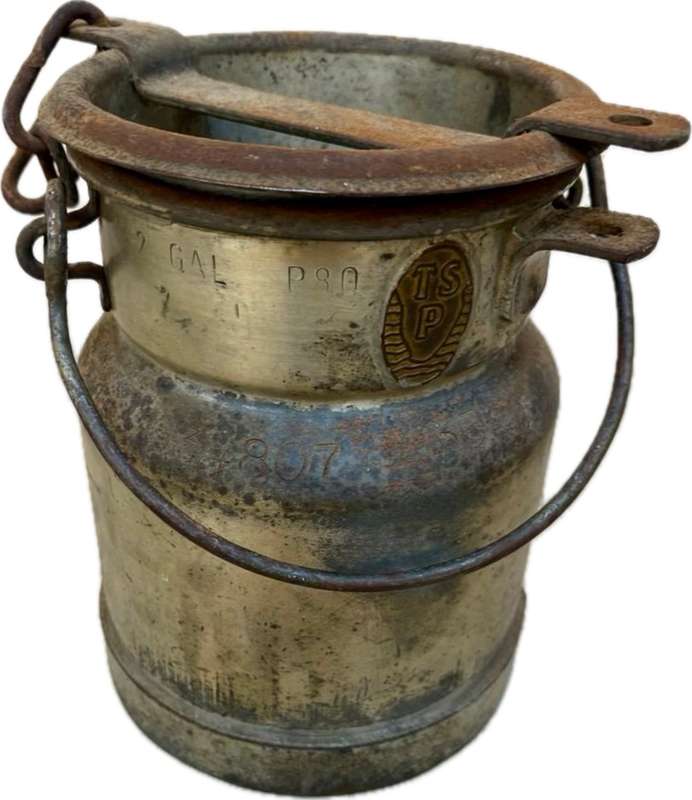 Vintage 2 gallon milk can