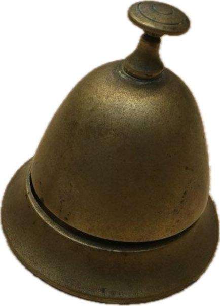 vintage brass reception service bell