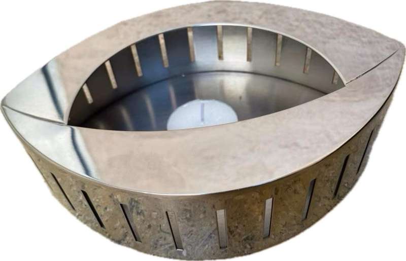 Carrol Boyes tea light warmer eye Stainless steel