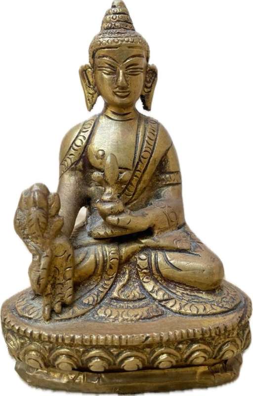 Tibetan rare gilt bronze  Buddha figure ornament statue