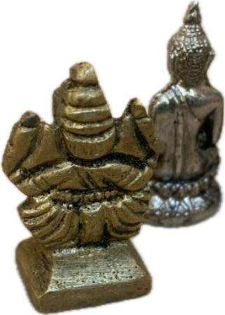 Brass Buddha lot of 6 in Turkish purse red gold