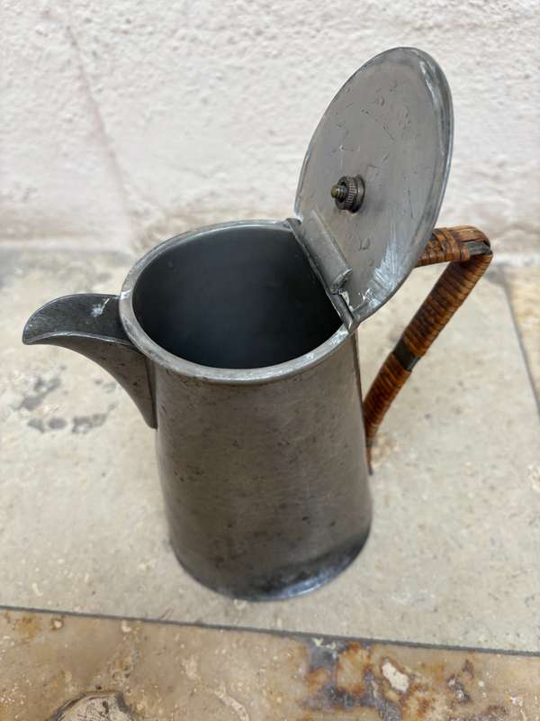 Vintage Sheffield craftsman pewter teapot
