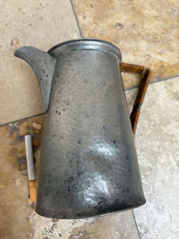 Vintage Sheffield craftsman pewter teapot