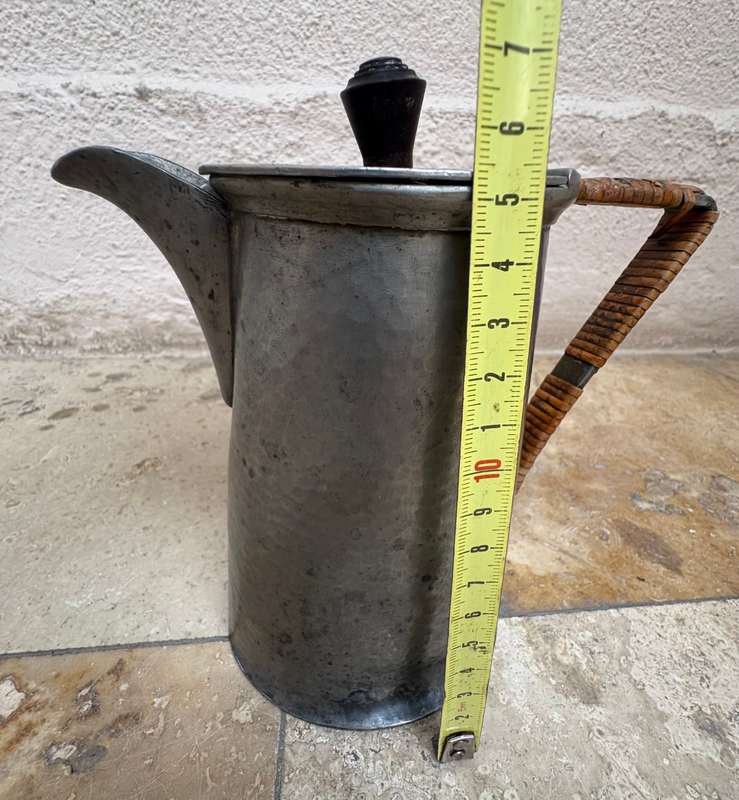 Vintage Sheffield craftsman pewter teapot