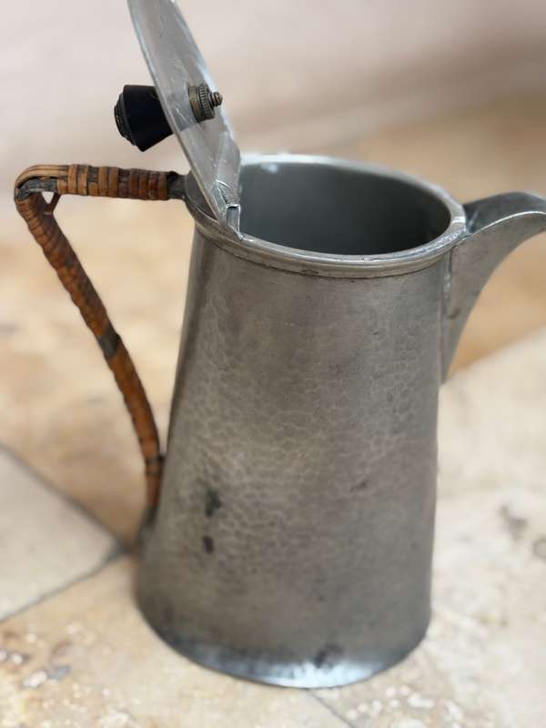 Vintage Sheffield craftsman pewter teapot