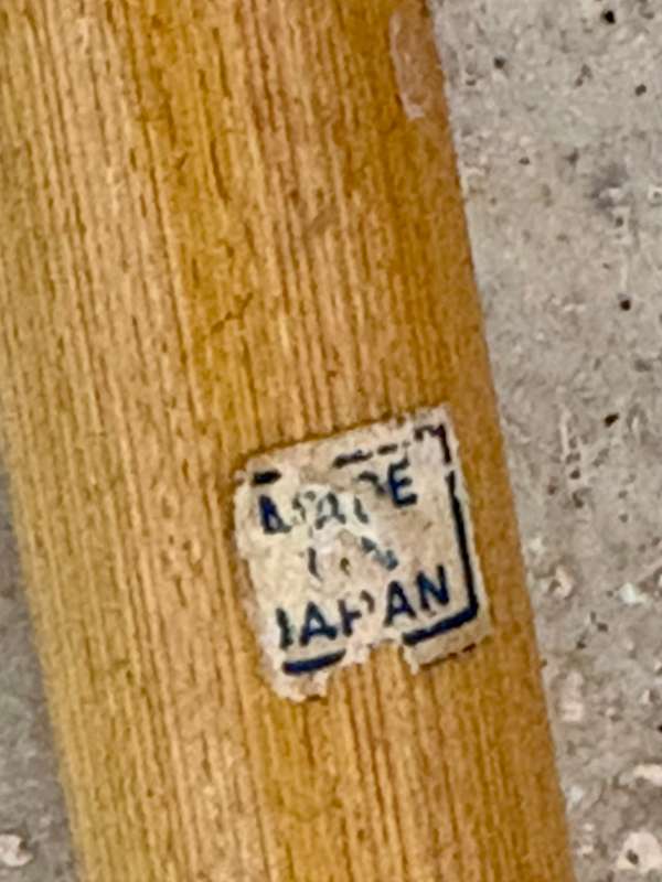 Vintage wood bamboo flute Japan in wood box