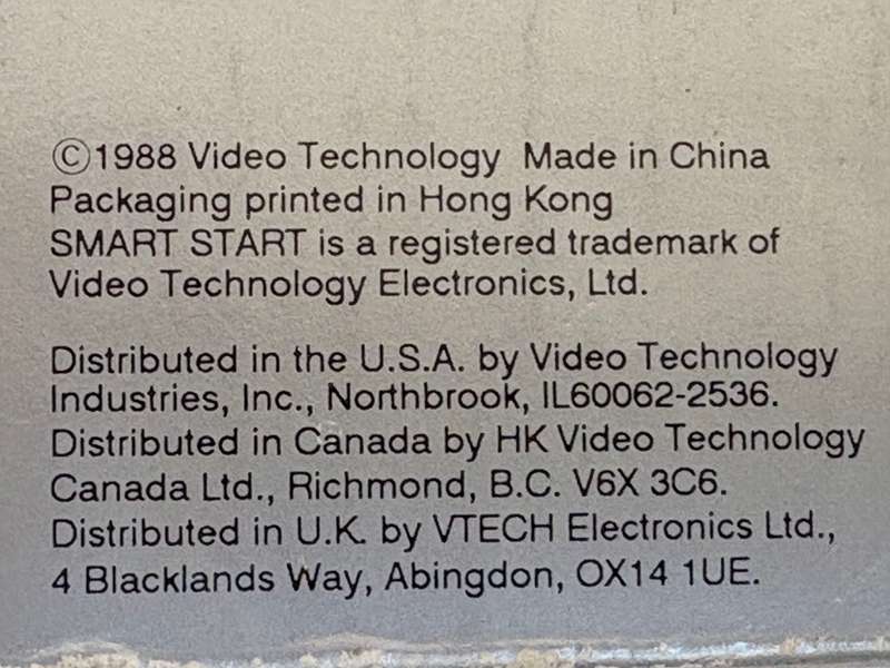 Vintage Vtech Smart Start pre computing learning machine 1988