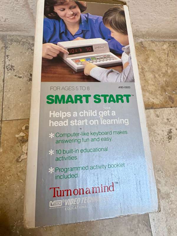 Vintage Vtech Smart Start pre computing learning machine 1988