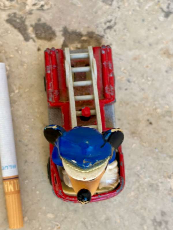 Matchbox Lesney Mickey Mouse Disney fire engine Hong Kong 1979