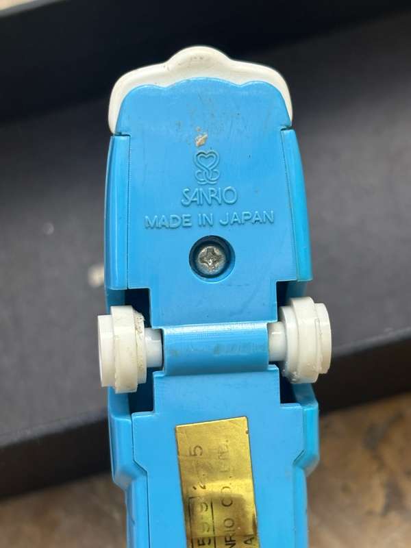 VINTAGE 1990 blue SANRIO SURFER PULL-BACK Friction CAR PEN, JAPAN