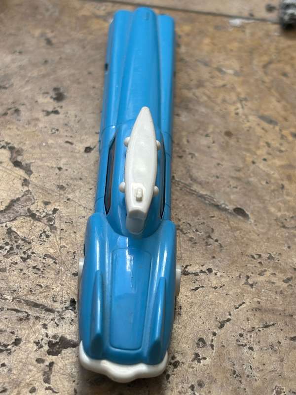 VINTAGE 1990 blue SANRIO SURFER PULL-BACK Friction CAR PEN, JAPAN