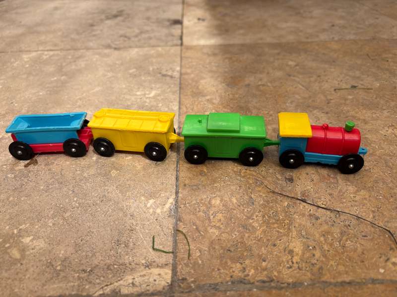Vintage train set plastic 50s 60s