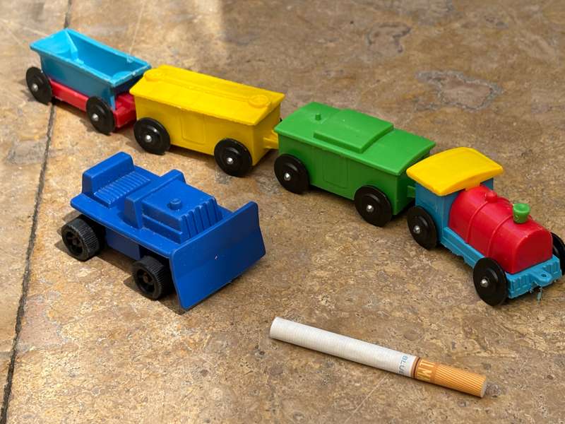Vintage train set plastic 50s 60s