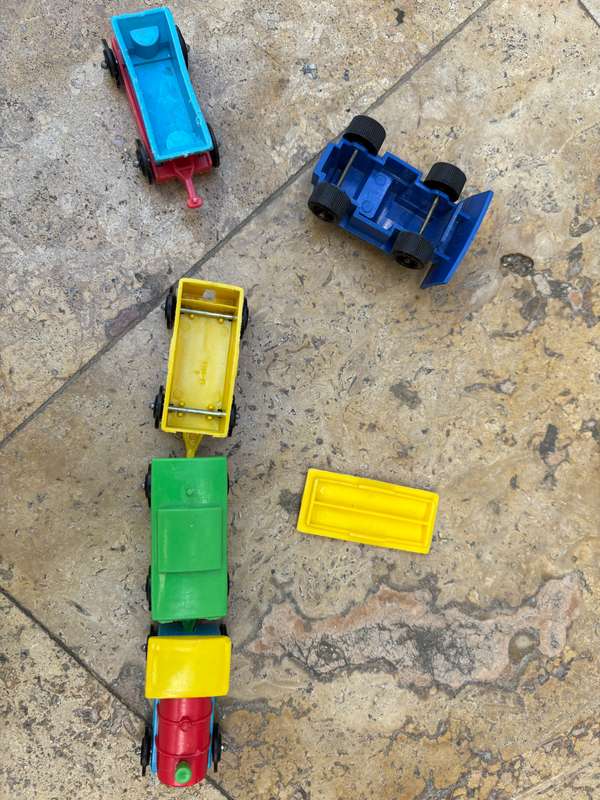 Vintage train set plastic 50s 60s