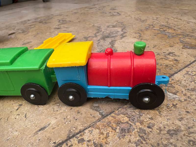 Vintage train set plastic 50s 60s