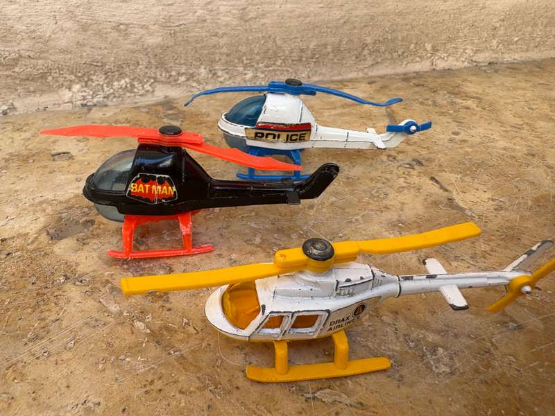 Vintage Corgi Juniors Helicopter lot of 3  made in GT Britain