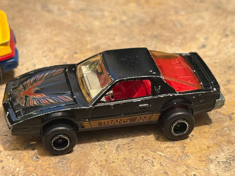 Vintage Majorette Pontiac fiero no 206 , Pontiac  fire bird no 248 diecast car pair