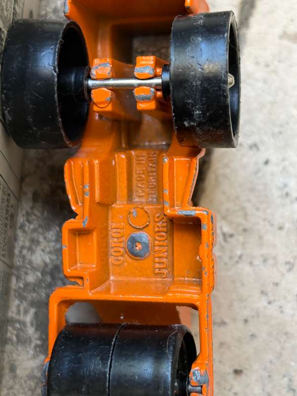 Vintage Corgi junior tractor and road roller pair