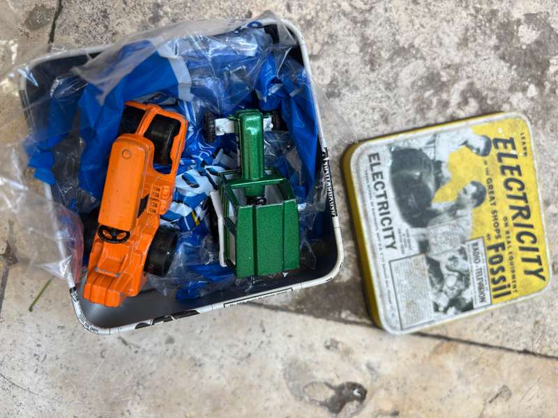 Vintage Corgi junior tractor and road roller pair
