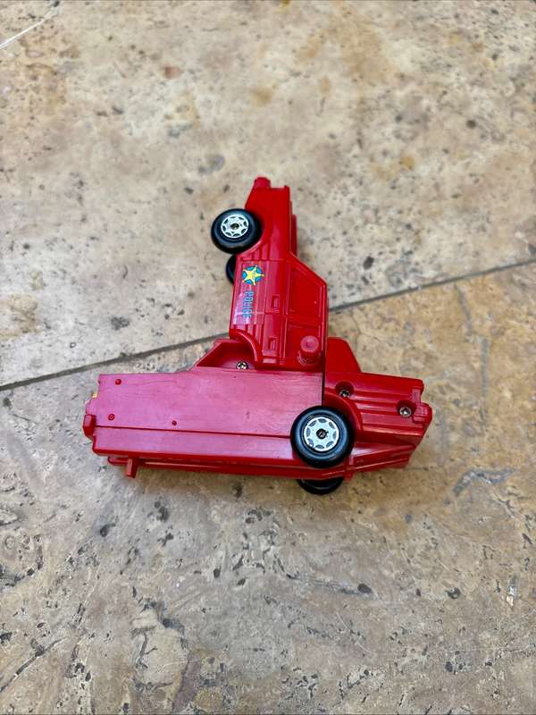 Vintage esso robot racer transforming police car pvc Hong Kong  1984