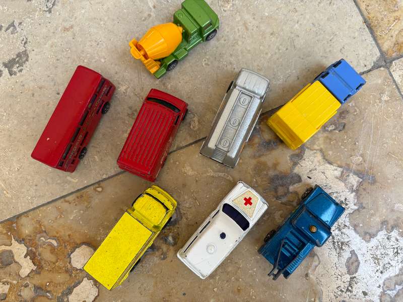 Vintage Corgi die-cast working car lot of 8