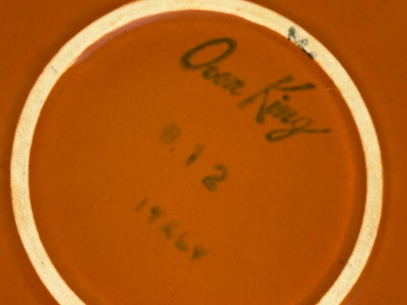 Vintage Oven King ceramic saucepan Italy