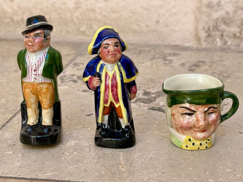 artone miniature toby jug with salt and pepper Artone character lot