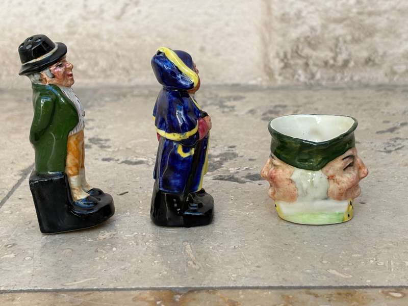 artone miniature toby jug with salt and pepper Artone character lot