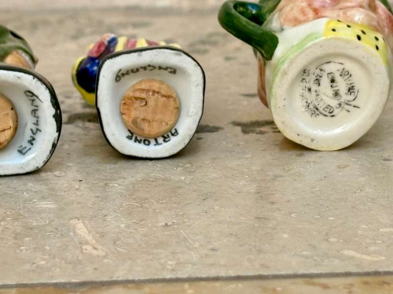 artone miniature toby jug with salt and pepper Artone character lot