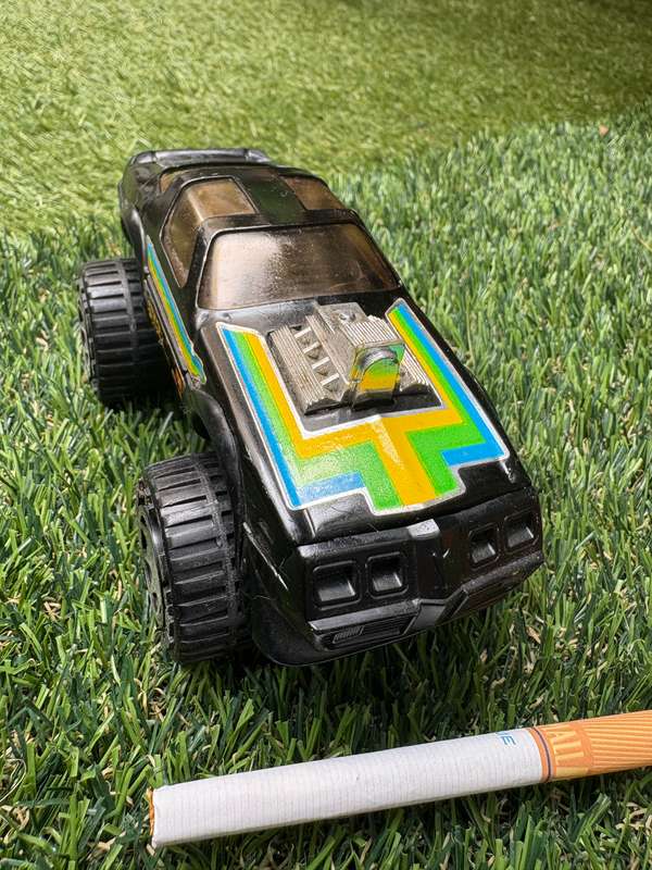 Vintage Buddy L Japan  black thunder car 4x4 1984