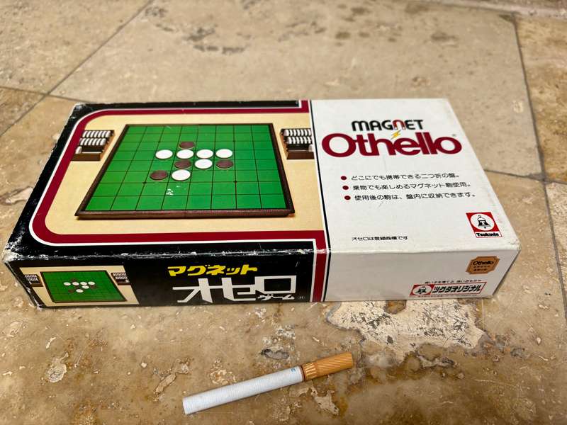 Vintage magnet Othello game by Tsukuda Original  boxed complete , 1980 Japan