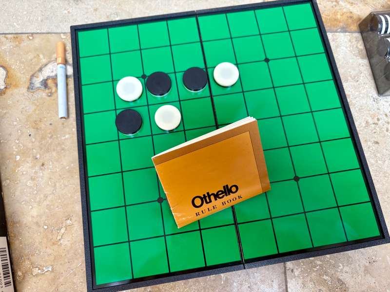 Vintage magnet Othello game by Tsukuda Original  boxed complete , 1980 Japan