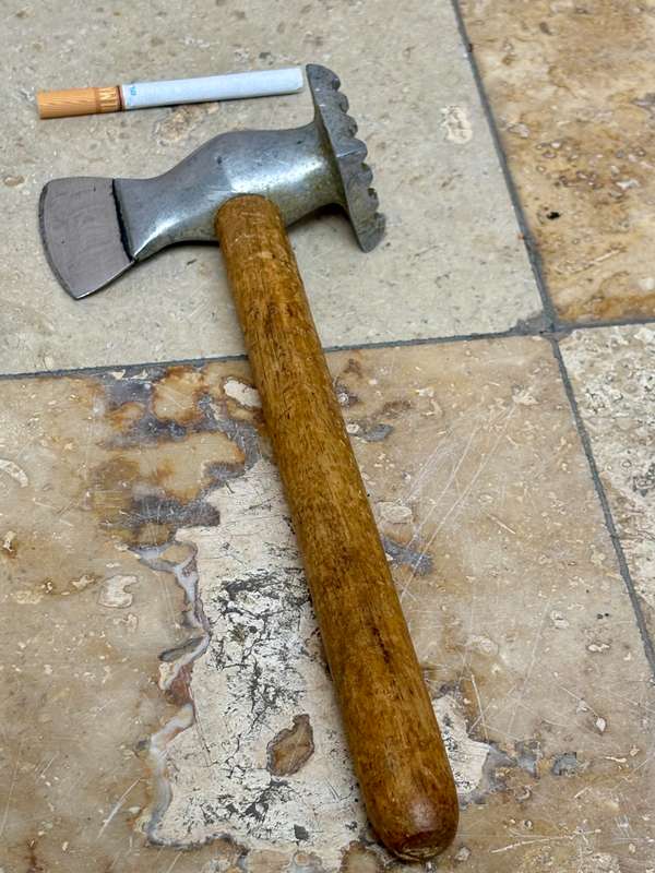 Vintage meat tenderiser mallet primitive farmhouse