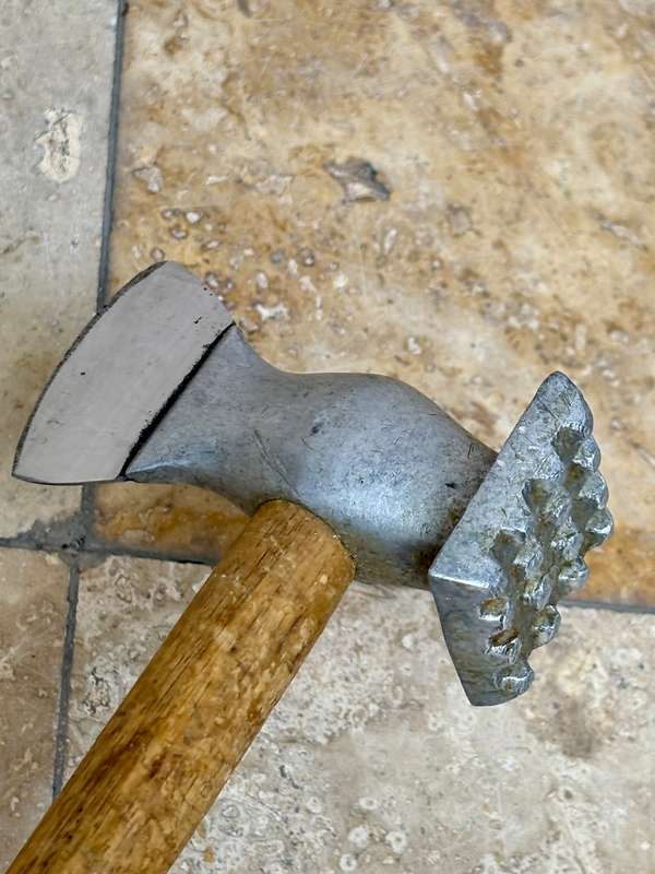 Vintage meat tenderiser mallet primitive farmhouse