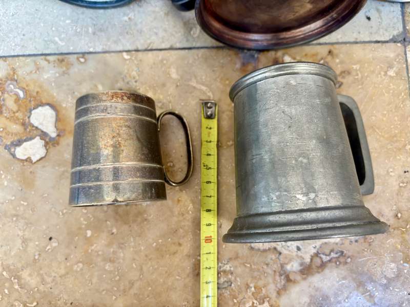 Vintage lot of tankard tankards various sizes styles lot of 5