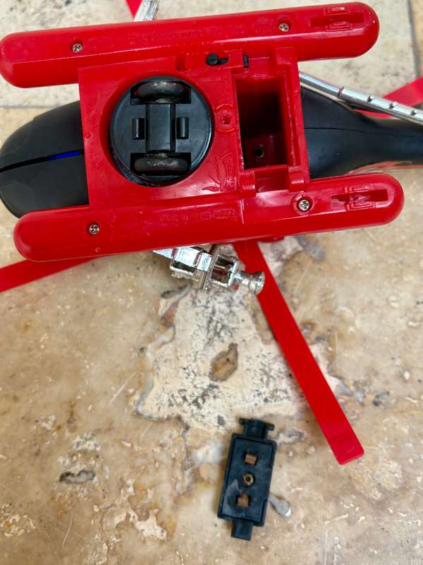 VINTAGE TOY MID-NITE THUNDER HELICOPTER LIGHTS AND BUMBER CAR ACTION NEW BRIGHT chopper