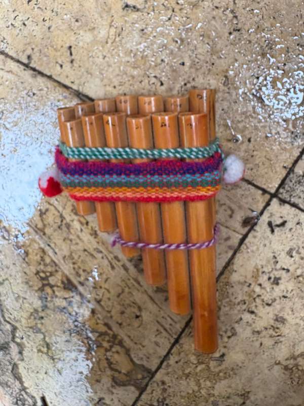 Pan flute bamboo Peru