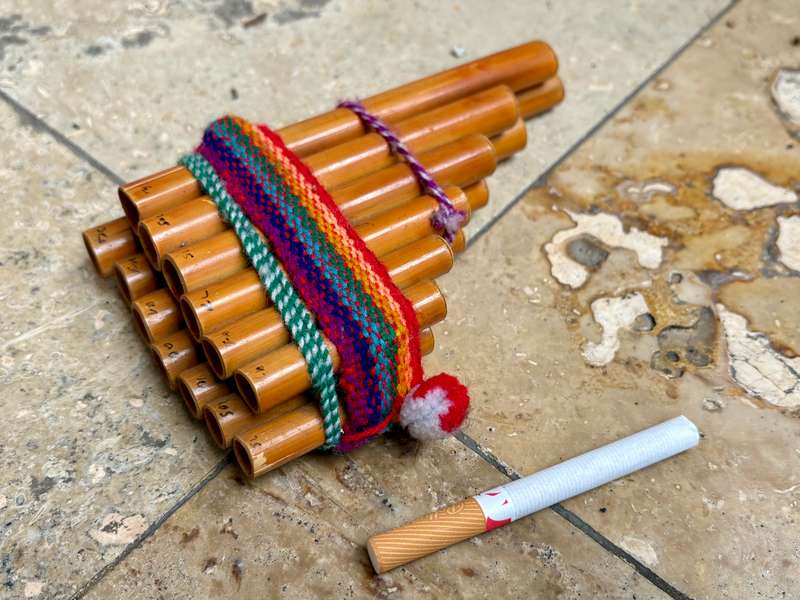 Pan flute bamboo Peru