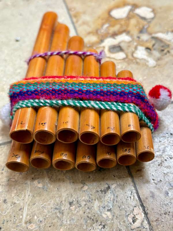 Pan flute bamboo Peru