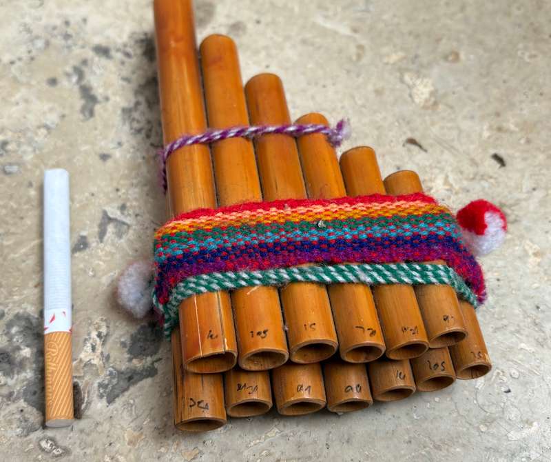 Pan flute bamboo Peru
