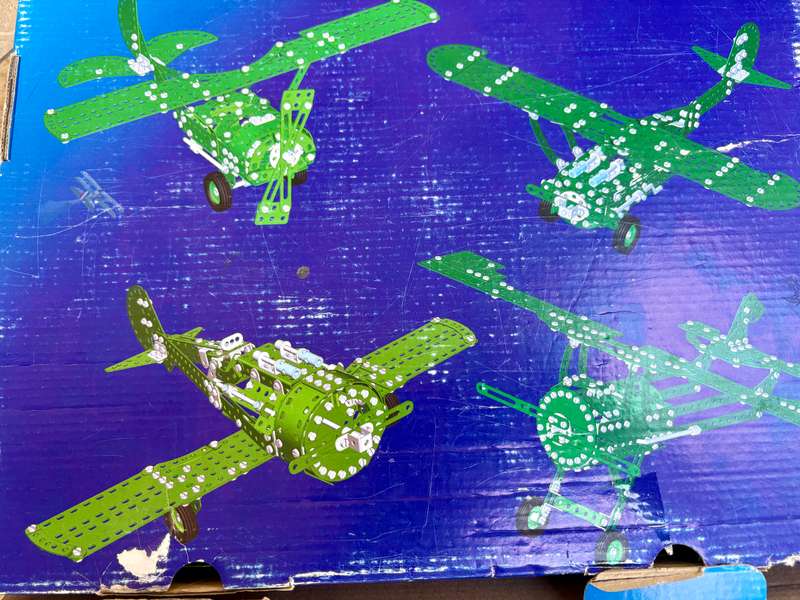 Vintage Metal construction set Merkur Flying wings,, made in CZECH REPUBLIC