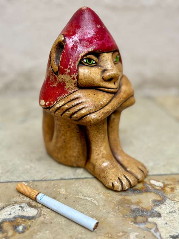 Vintage pixie clay ornament Knysna