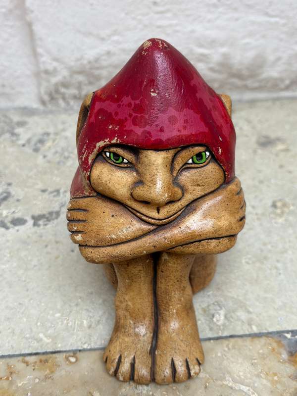 Vintage pixie clay ornament Knysna
