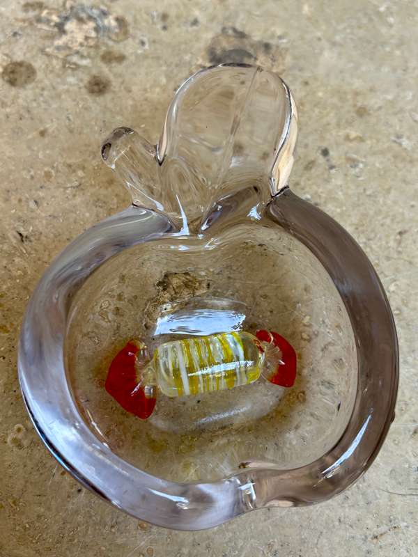 Murano sweet Murano glass Apple ashtray