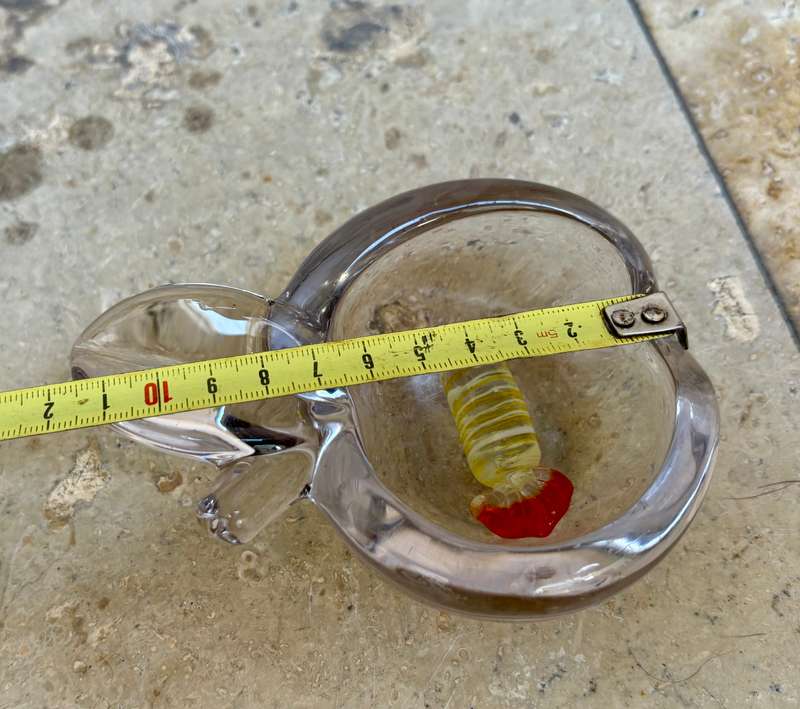 Murano sweet Murano glass Apple ashtray
